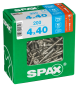 Preview: SPAX Edelstahlschraube, 4 x 40 mm, 200 Stück, Teilgewinde, Senkkopf, T-STAR plus T20, 4CUT, Edelstahl rostfrei A2, 4197000400406